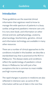 Paediatric Intensive Care screenshot