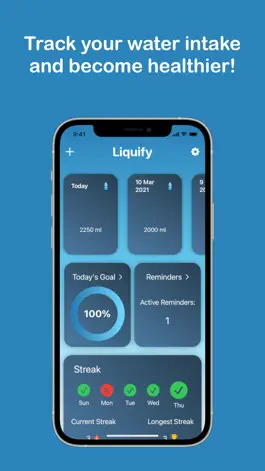 Game screenshot Liquify - Daily Water Tracker mod apk