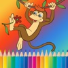 36 Painting Pages - Coloring Book of Safari World