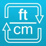 Feet to centimeters and cm to ft length converter App Cancel