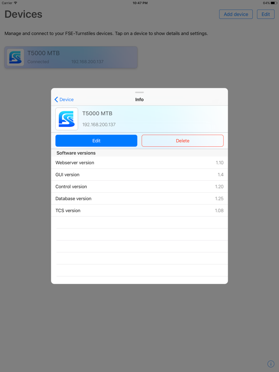 FSE Turnstiles iPad screenshot