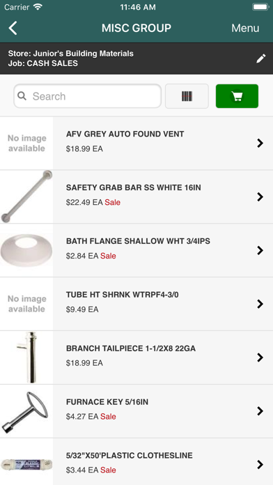 Junior's Building Materials Screenshot