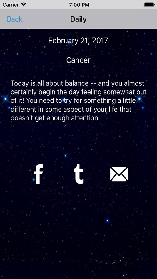 Cancer Horoscope - Daily Zodiac, Astrology, Love - 1.1 - (iOS)