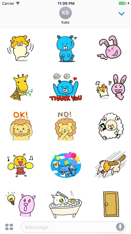 The Funny Zoo Stickers