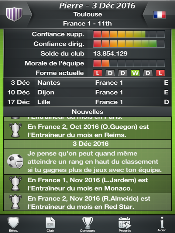 Screenshot #5 pour Football Director 2017