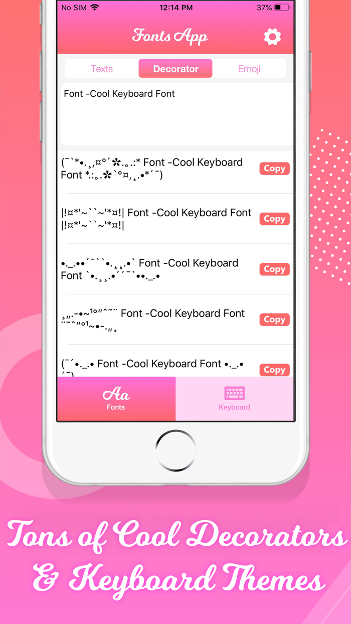 Fonts Keyboard