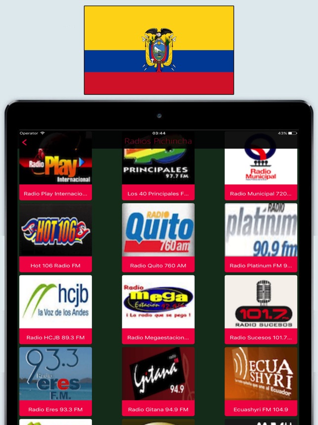 Radios Del Ecuador FM - Emisoras de Radio en Vivo en App Store