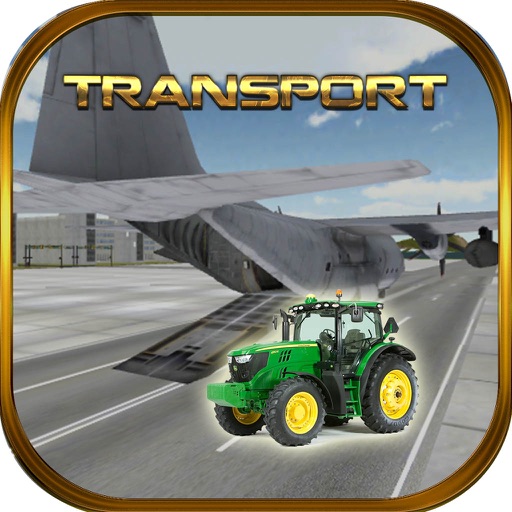 Airplane Farm Tractor Transporter Icon