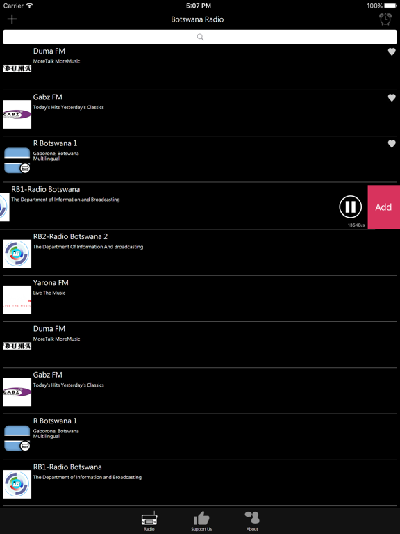 Botswana Radio iPad screenshot 4 - Entertainment app