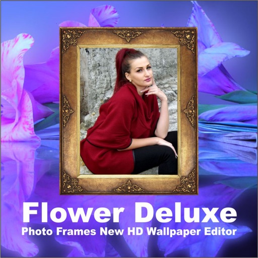 Flower Deluxe Photo Frames New HD Wallpaper Editor iPhone & iPad Game