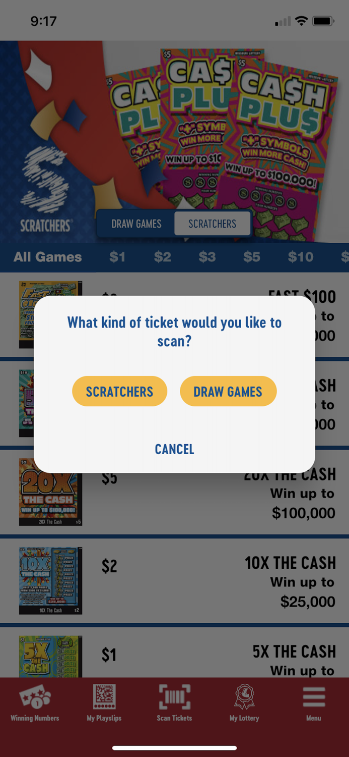 Missouri Lottery Official App