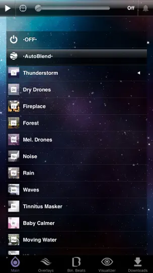 Captura de pantalla de SleepStream 2 en iPhone 1