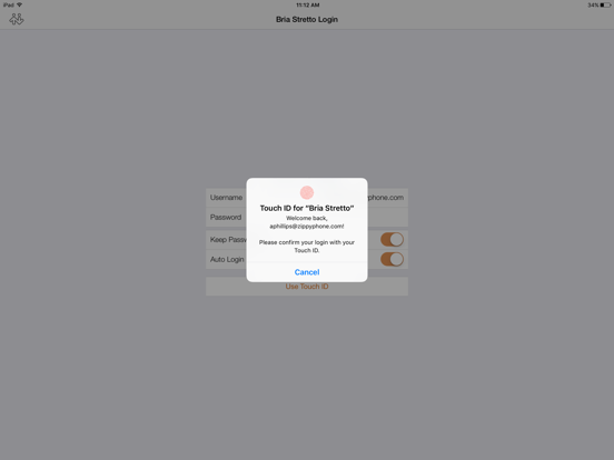 Bria Enterprise iPad app afbeelding 5