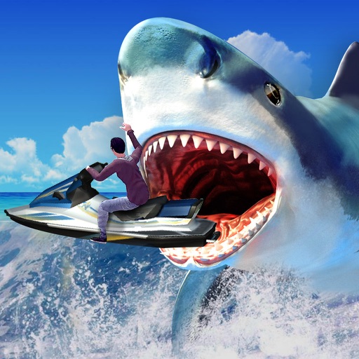 Shark Hunting Attack Icon