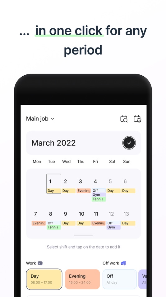 #6. Shift Work Calendar & Schedule (iOS) 由: 4TH FLOOR APPS SIA