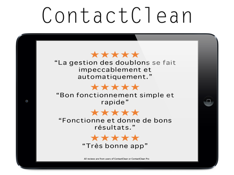 Screenshot #4 pour ContactClean - d'adresses Nettoyage et réparation