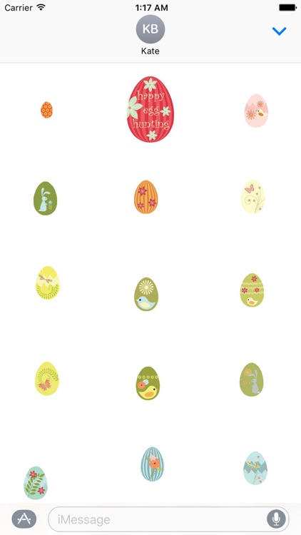 Cute Easter Eggs Sticker