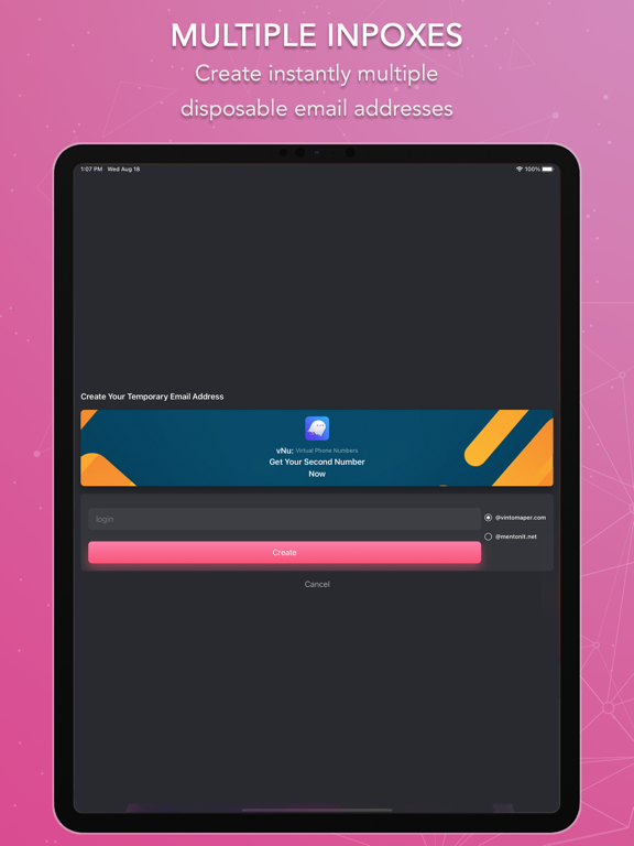 Screenshot #5 pour TMail: Temporary Mail