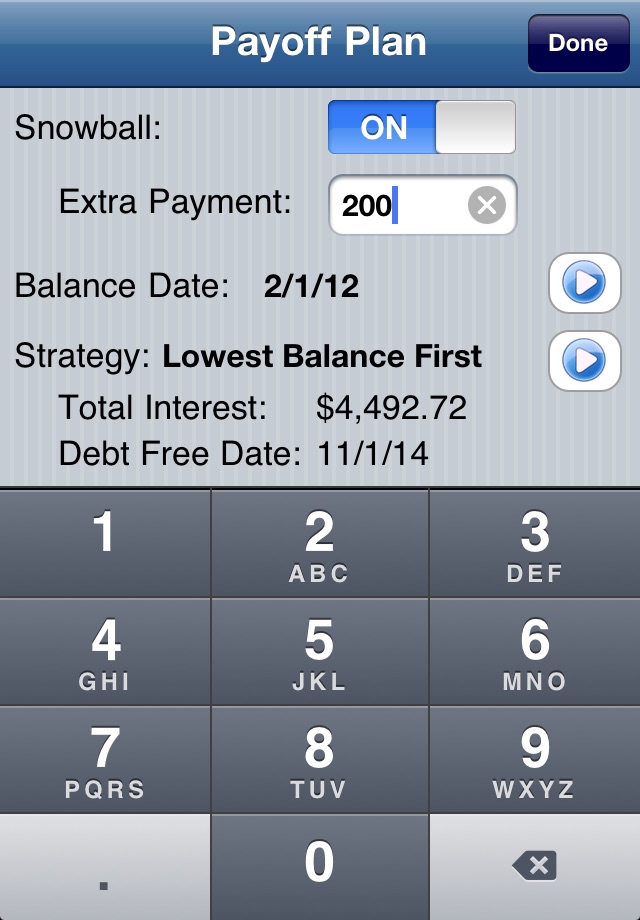 Debt Payoff Pro screenshot 3