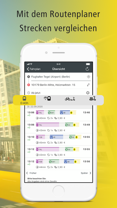 Screenshot #3 pour BVG Fahrinfo: ÖPNV Berlin