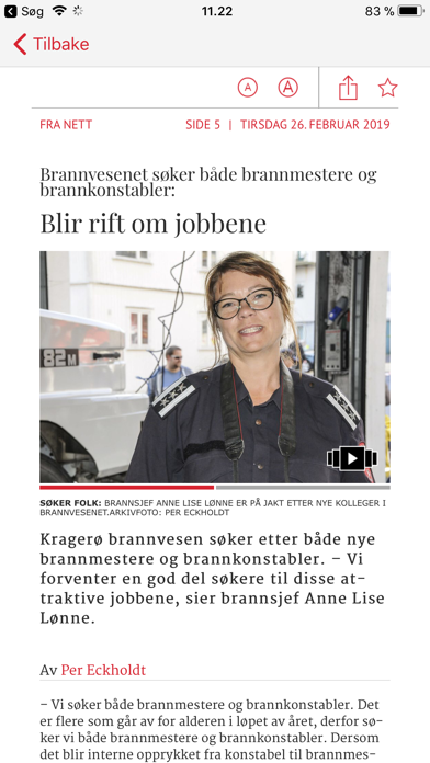 Kragerø Blad Vestmar eAvis Screenshot