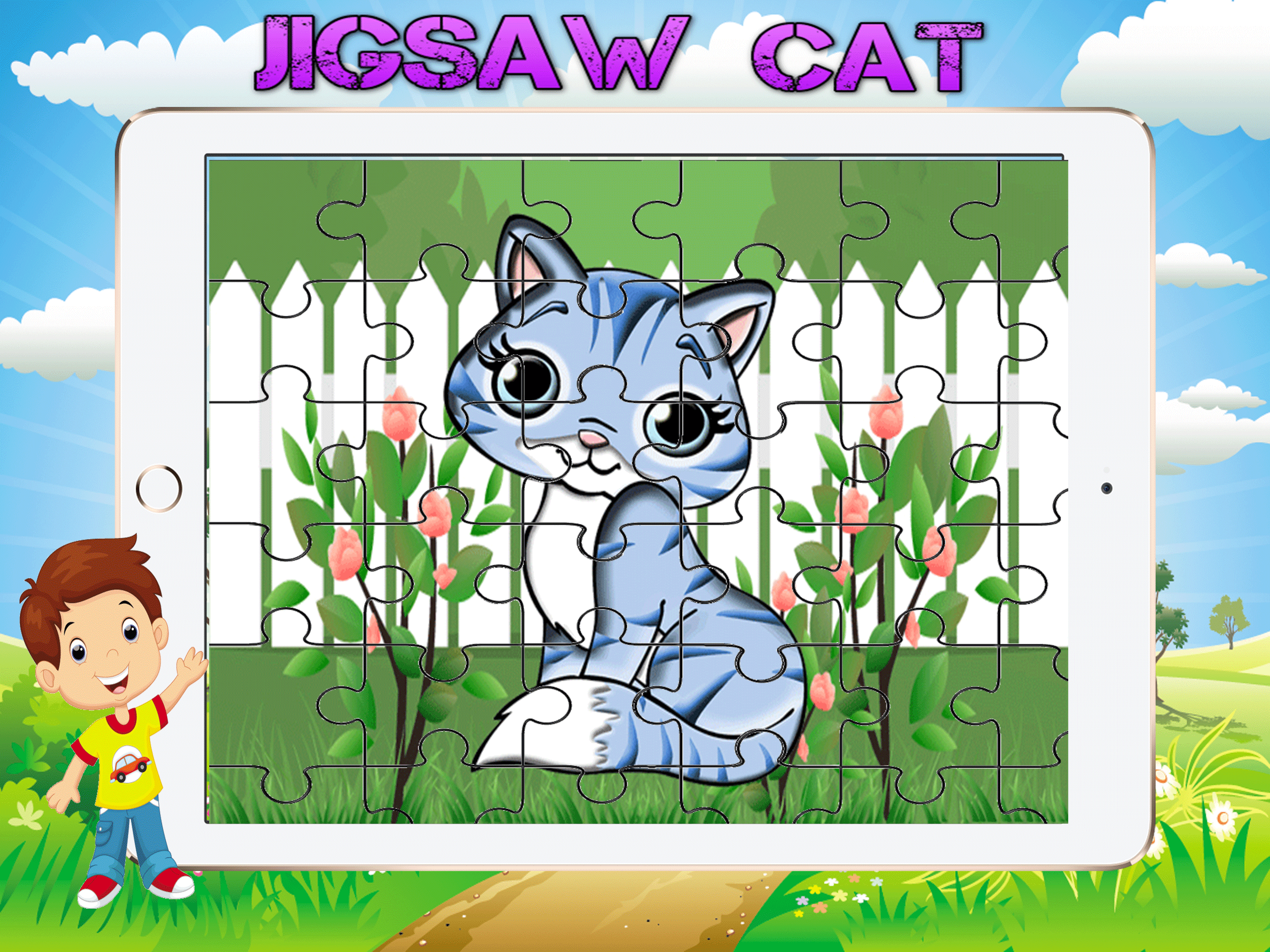 Cartoon Cats Huge Jigsaw Puzzle screenshot 3