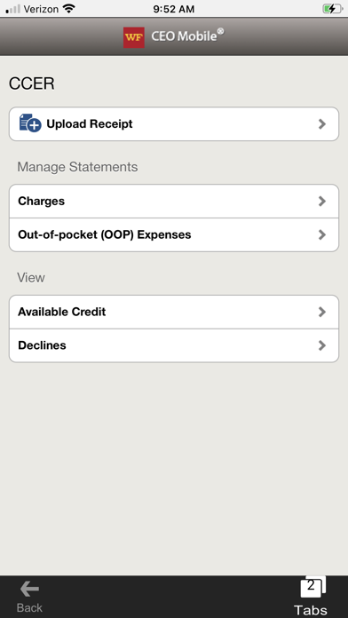 Wells Fargo CEO Mobile Screenshot