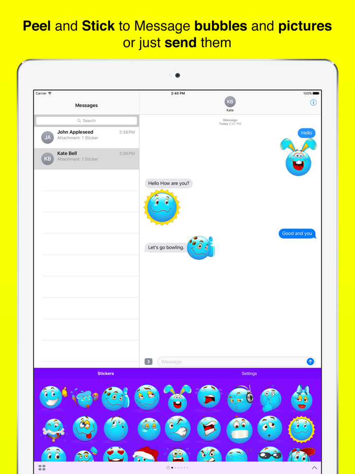 Cool Sticker Emoji for iMessage