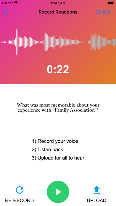 Family Association Screenshot
