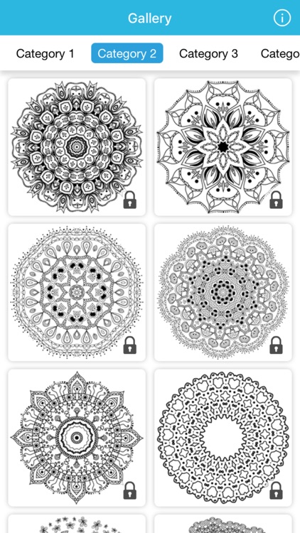 coloring book mandala art therapy nature for adult screenshot-3
