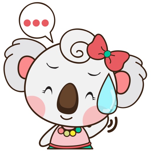 Qumi the cute koala for iMessage Sticker