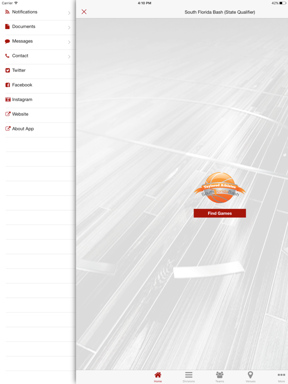 Florida USSSA Basketball iPad screenshot 2 - Sports app