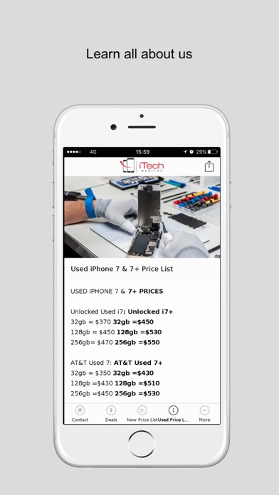 Screenshot #1 pour ITech Mobiles