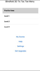 Blindfold 3-D Tic Tac Toe screenshot #2 for iPhone