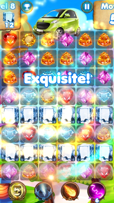 Car Games Puzzle Match - pop cute gems and jewels screenshot 3