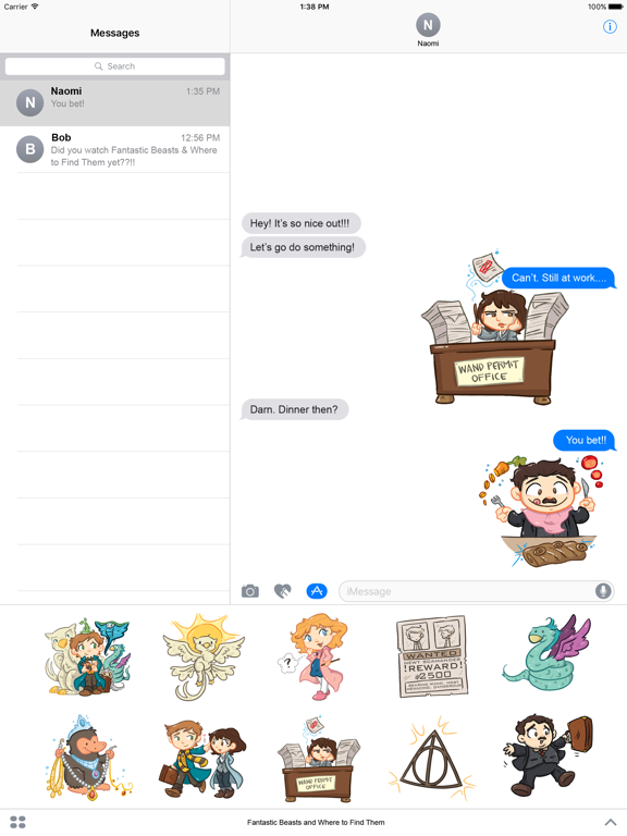 Screenshot #4 pour FANTASTIC BEASTS AND WHERE TO FIND THEM STICKERS