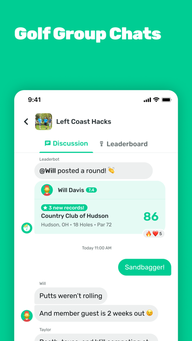 Leaderboard Golf, Inc. Screenshot