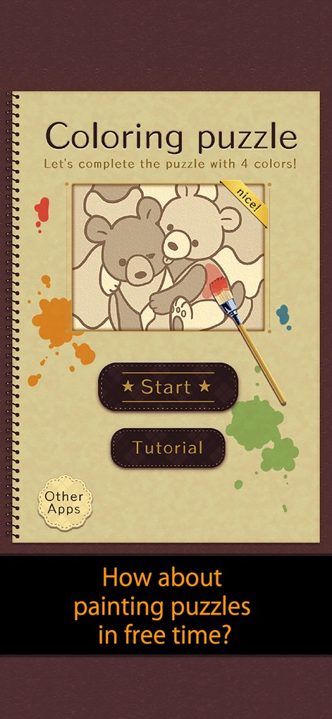 Coloring puzzle-Colorful Games - coloring-puzzle-app-main-menu