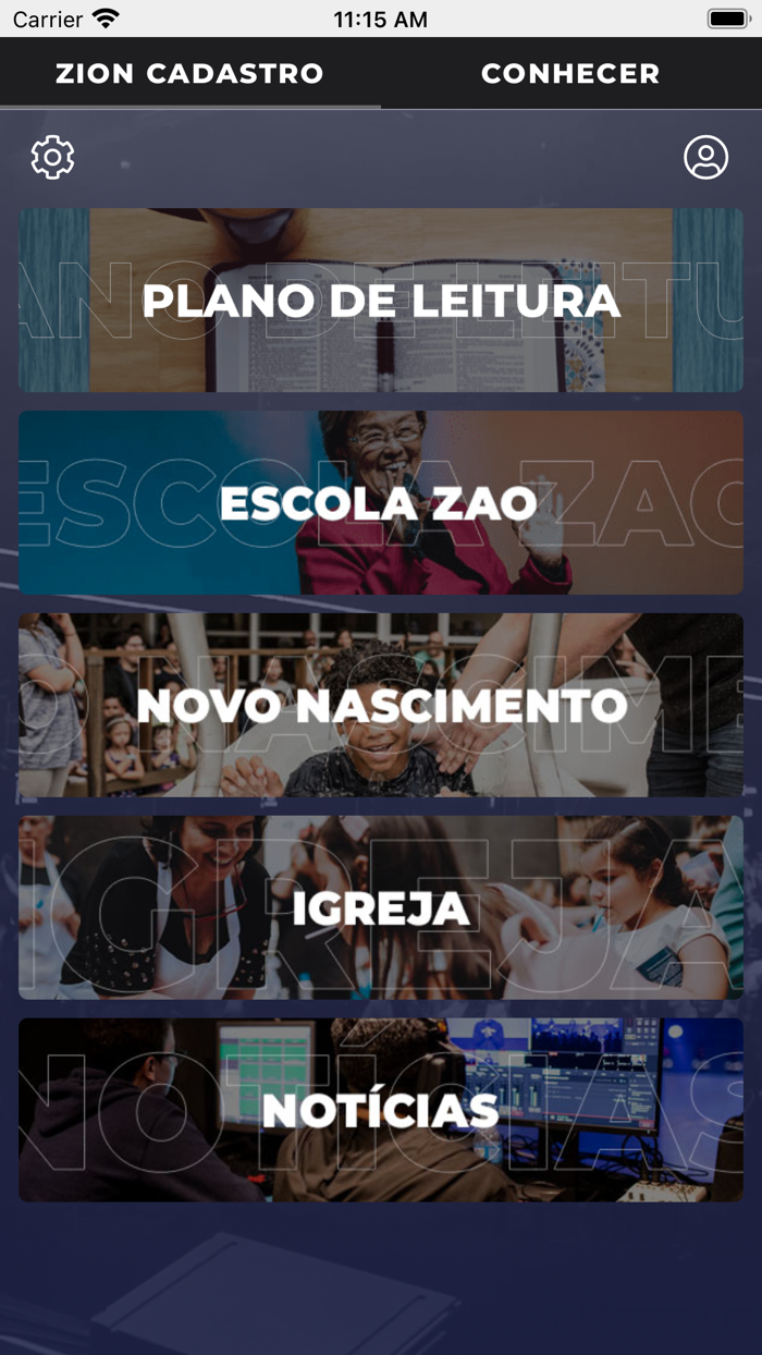 Zion Church Cadastro