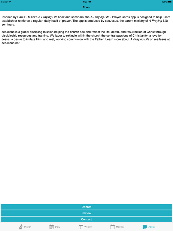 A Praying Life - Prayer Cards iPad screenshot 9 - Lifestyle app