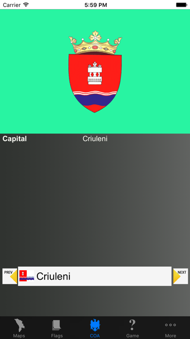Moldova District Maps, Flags and Capitals screenshot