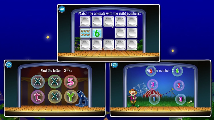 ABC Circus- Alphabet&Number Learning Games kids screenshot-3