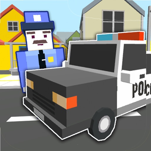 Blocky Police Car Simulator 3D Icon