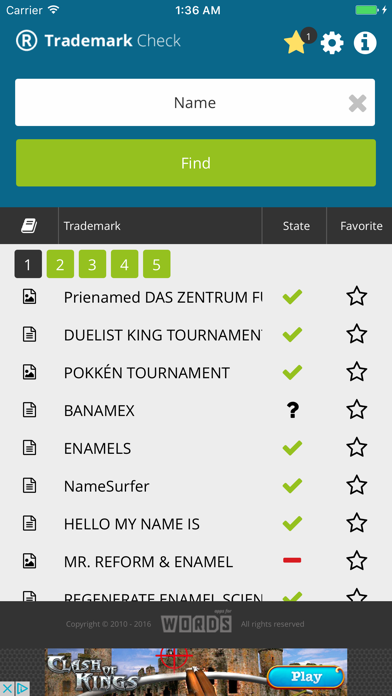Screenshot #3 pour a! Trademark Search