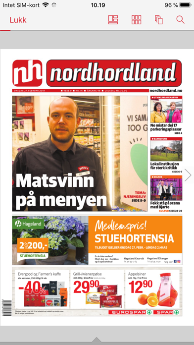 Nordhordland eAvis Screenshot