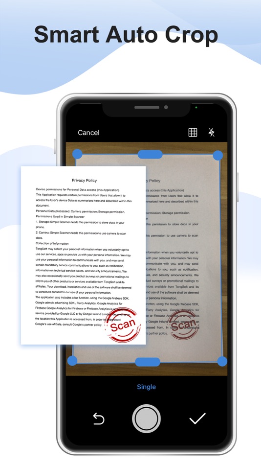 #4. Simple Scanner - PDF Doc Scan (iOS) By: TongSoft Information Co., Ltd.