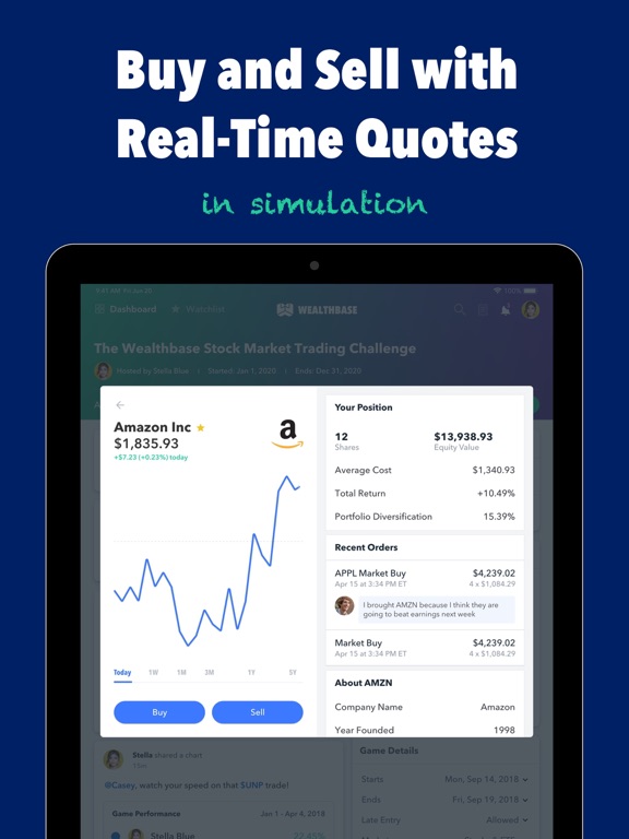 Screenshot #6 pour Wealthbase: Stock Market Game