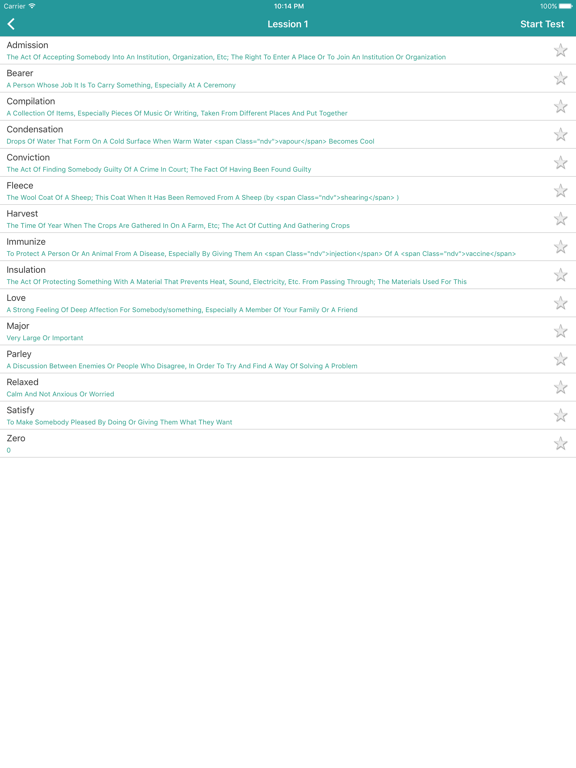 Screenshot #6 pour English Learner's Pocket Vocabulary