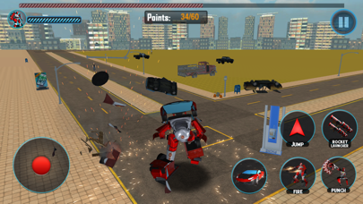 Futuristic Car Robot Rampage screenshot 2
