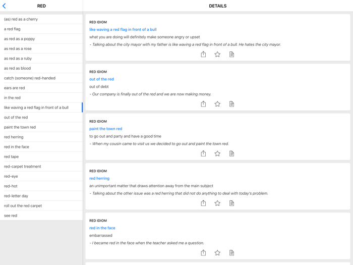 Legal and Color idioms